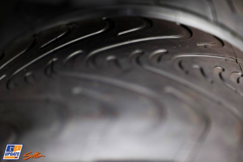 Detail of the Pirelli P Zero Tyres